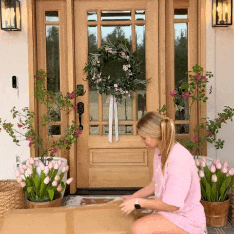 Nerocky Artisan-Crafted Bunny Topiary Trees